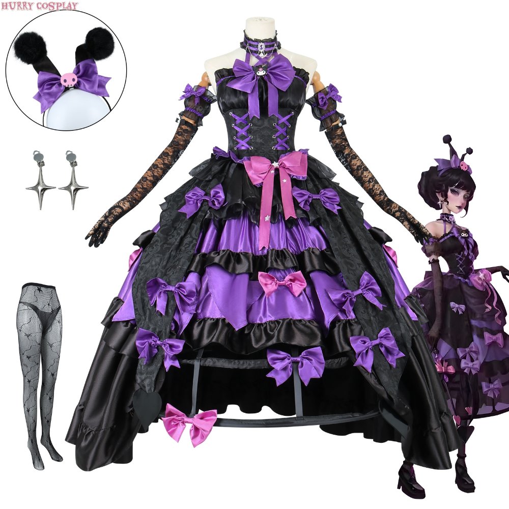 Game Cosplay,Identity V,Game Identity V Blood Queen Mary Purple Dress